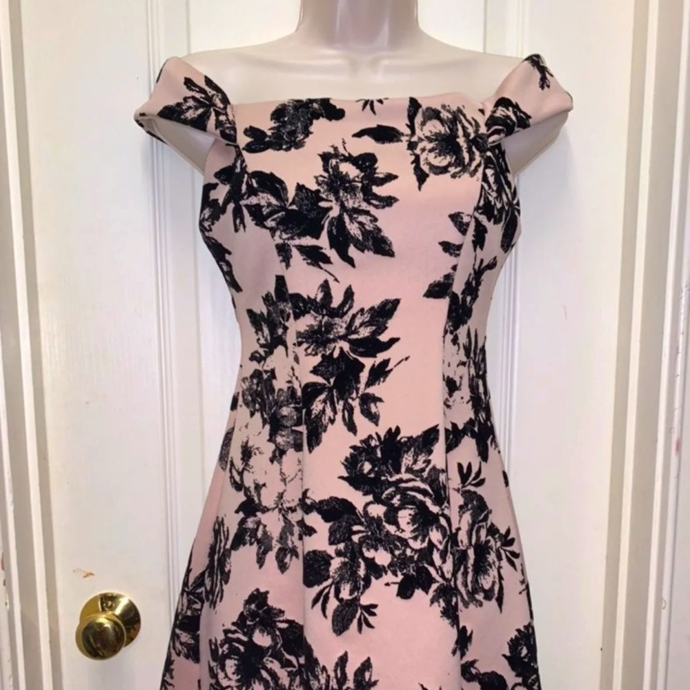Pink and Black skater dress!